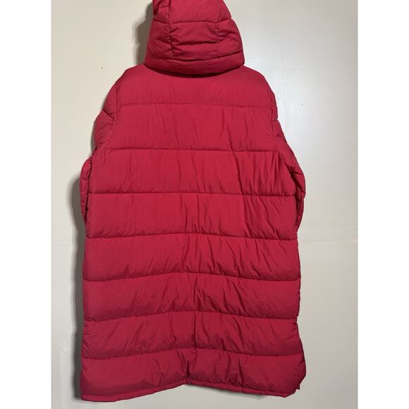 BCBGeneration Hooded Thumbhole-Cuff Puffer Coat XXL Red Women’s Feather Free - Picture 2 of 10